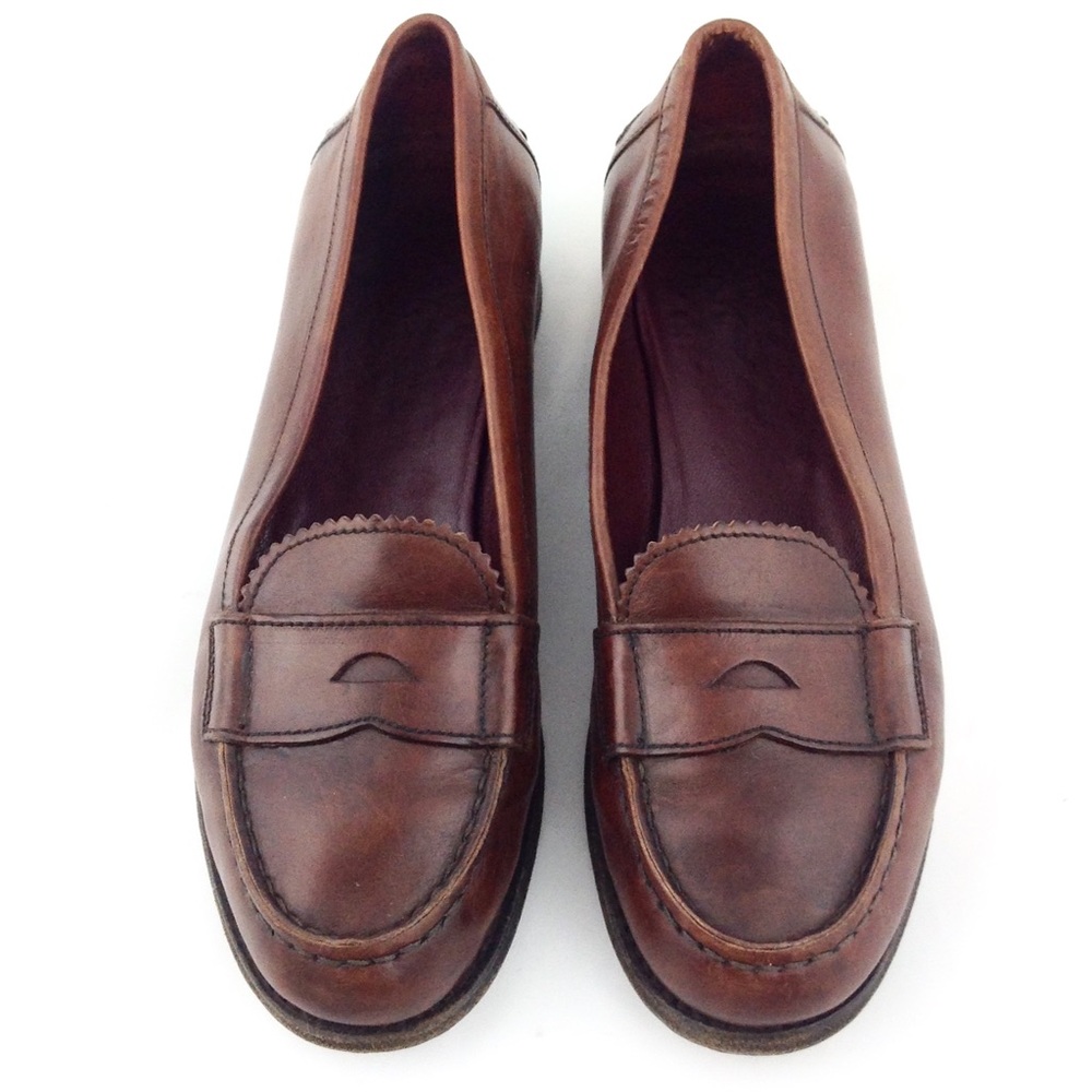 Prada Italian Leather Penny Loafer - Size 7